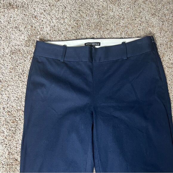 J Crew Women’s Navy Winnie Stretch Cotton Pants Style H5159 Size 0 - Picture 4 of 7